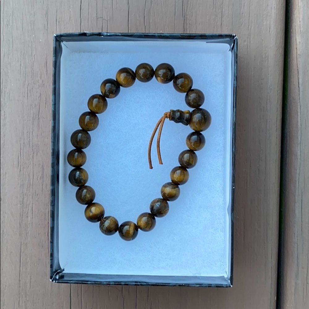 Brown bead bracelet